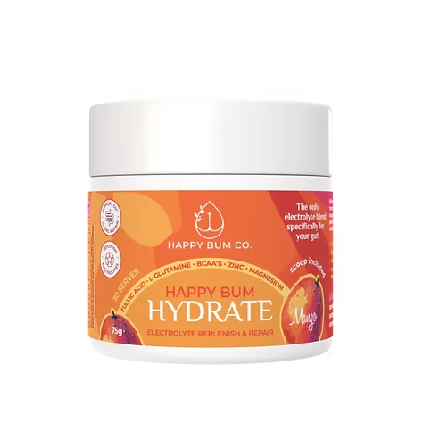 Happy Bum Hydrate - Electrolyte Replenish & Repair (Mango flavor) 75 gram(s)