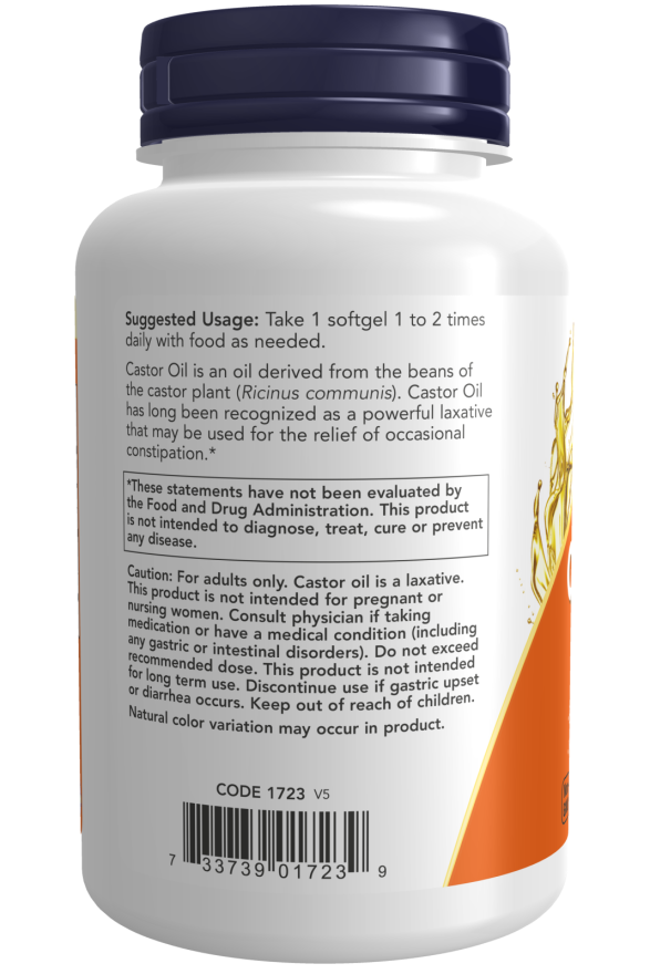 Castor Oil Softgels 120 cap(s)